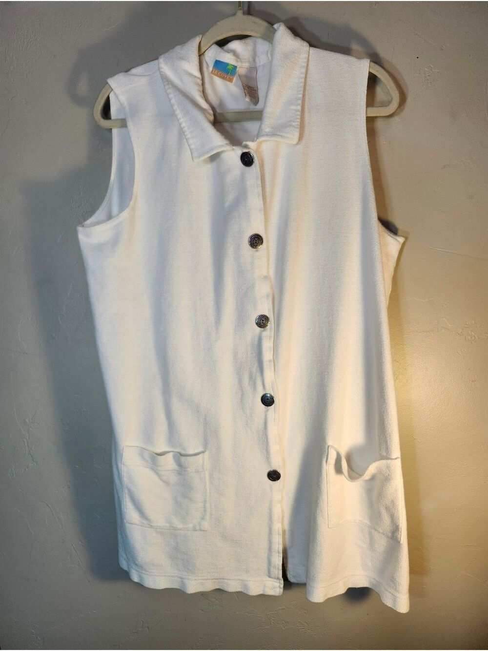 Le Cove White 100% Cotton Beach Cover Up